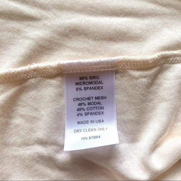 TART Pale pink flowy tank top Medium Delicate mesh Super soft Crochet back - Picture 6 of 9